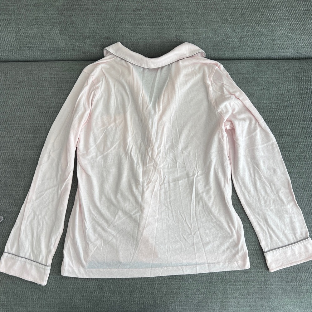 Victoria Secret Baby Pink Button-Up Pajama Set sz S - Picture 2 of 4